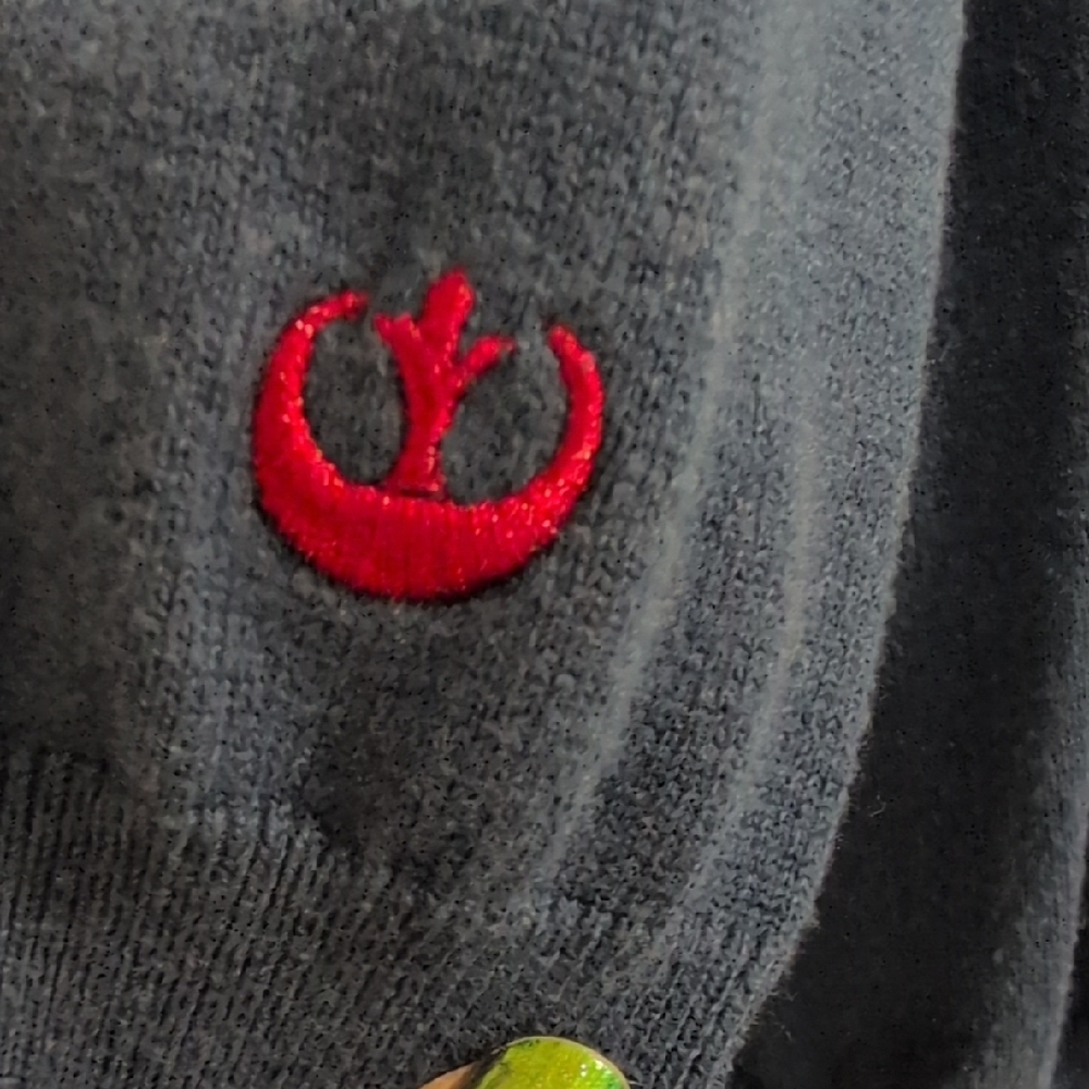 Her Universe Navy Cardigan with Embroidered Design - Picture 5 of 6